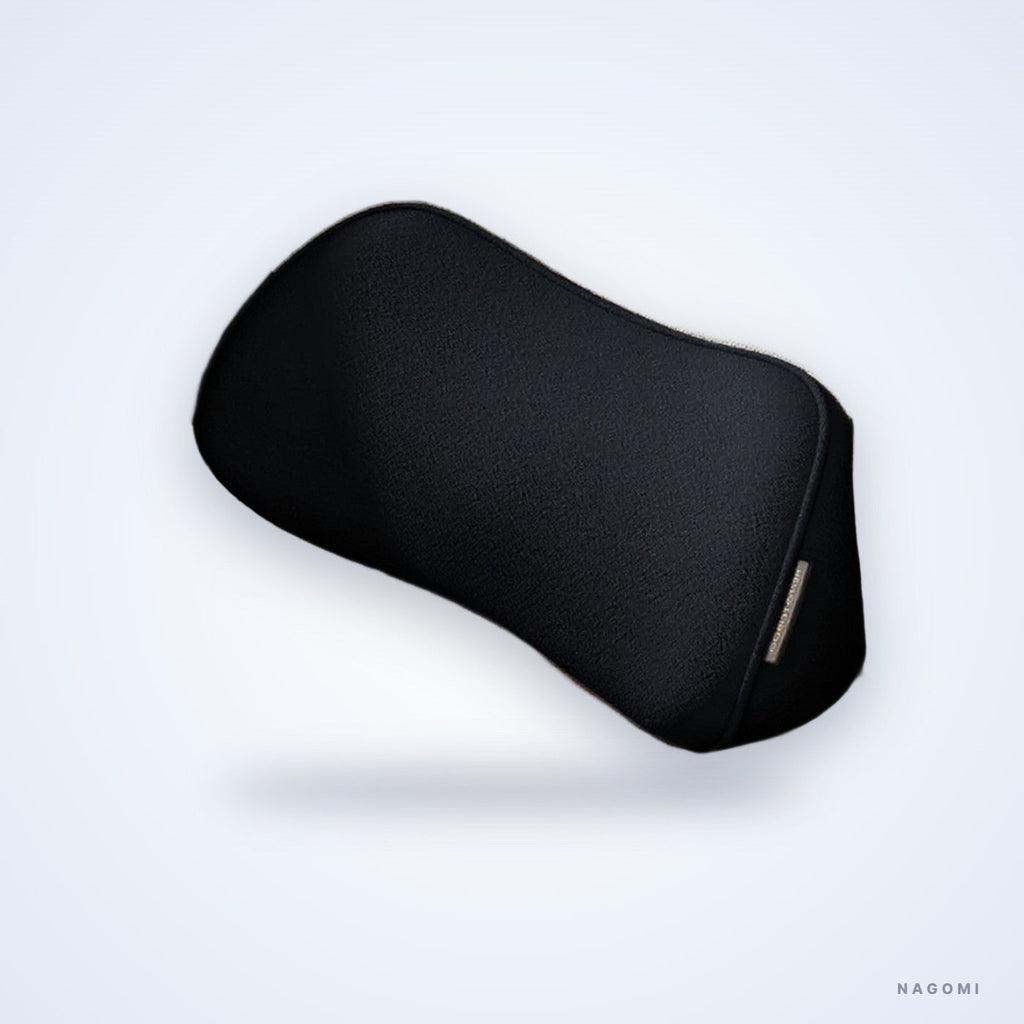 Coussin lombaire voiture NAGOMI noir en mousse à mémoire de forme