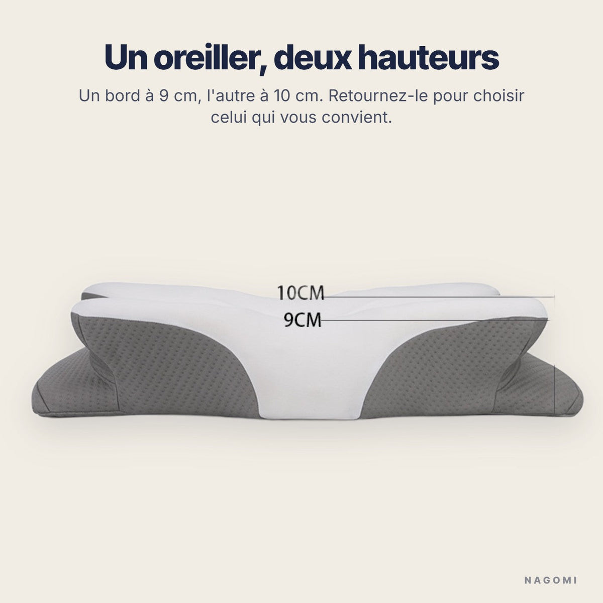 Deux hauteurs : 9 cm et 10 cm